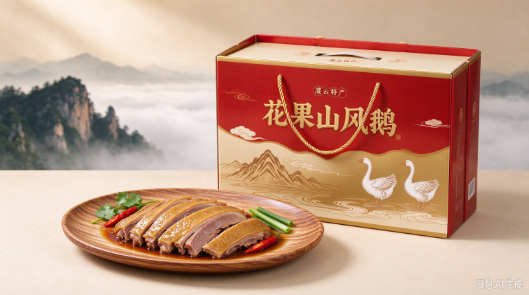 花果山风鹅｜来自沂河淌草场，大圣故里的腊香滋味